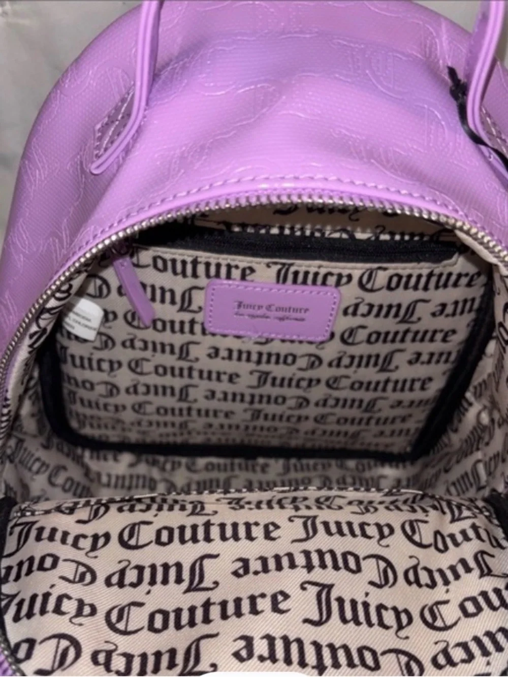 Juicy Couture LavenderBackpack with Coin Pouch *NWT